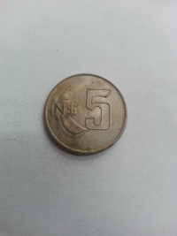 5 PESOS NOVOS