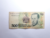 500 CRUZEIROS (CARIMBO)